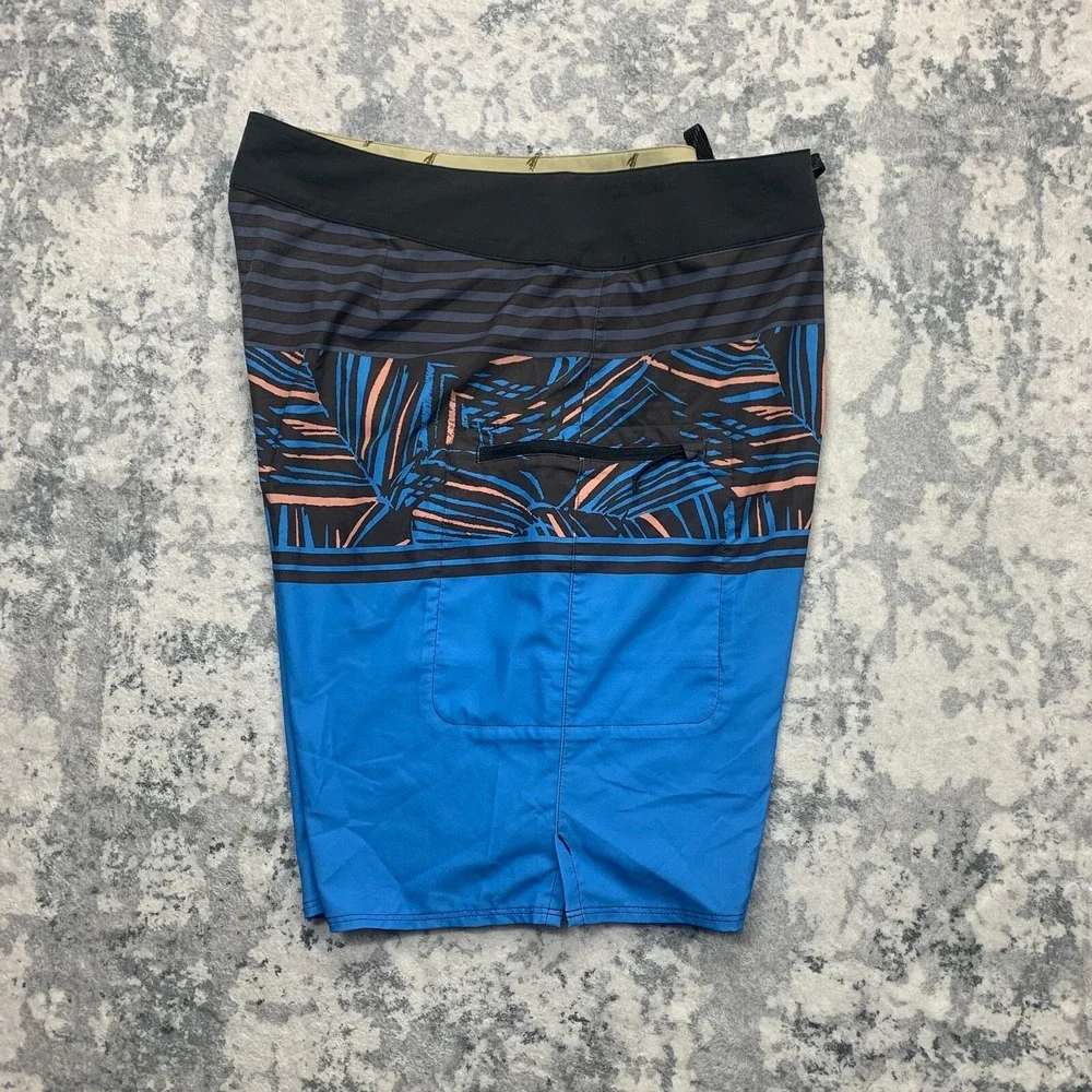 Patagonia Mens Board‎ Shorts 34 Blue Unlined Swim Trunks Geometric Outdoor